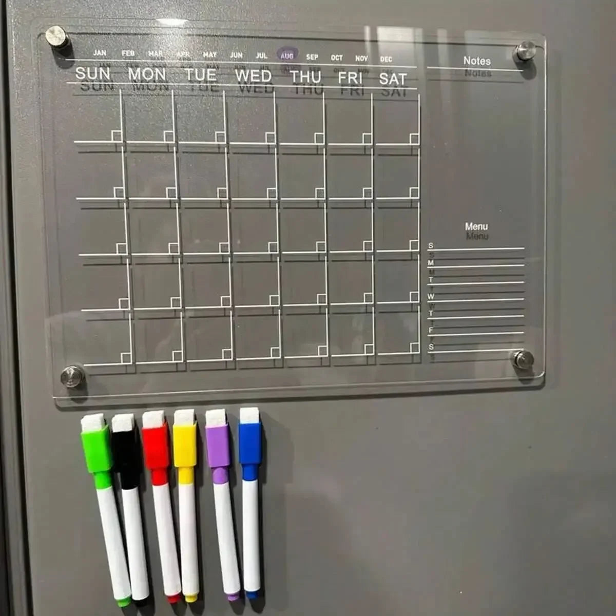Reusable Magnetic Monthly Planner Board