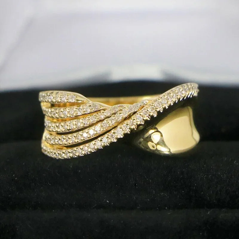 2026 New Personalized Niche Ring Female Actress with Punk Line Design, Popular Internet Celebrity Style Jewelry Accessories