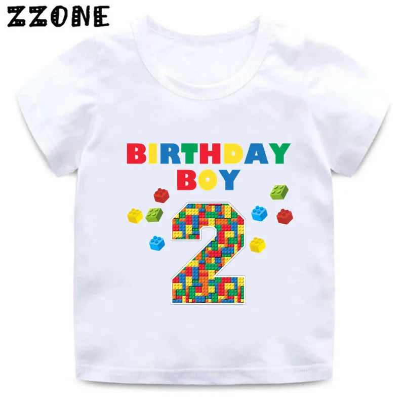Building Blocks Print Kids T-Shirt