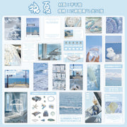 Seasonal Scenery Stickers — 50 or 200 Pieces