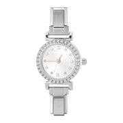 Fashion Luxury DIY 9MM Charm Stainless Steel Shiny Round Square Watch Bracelet Bangle High Quality Y2K Watch Head Christmas Gift