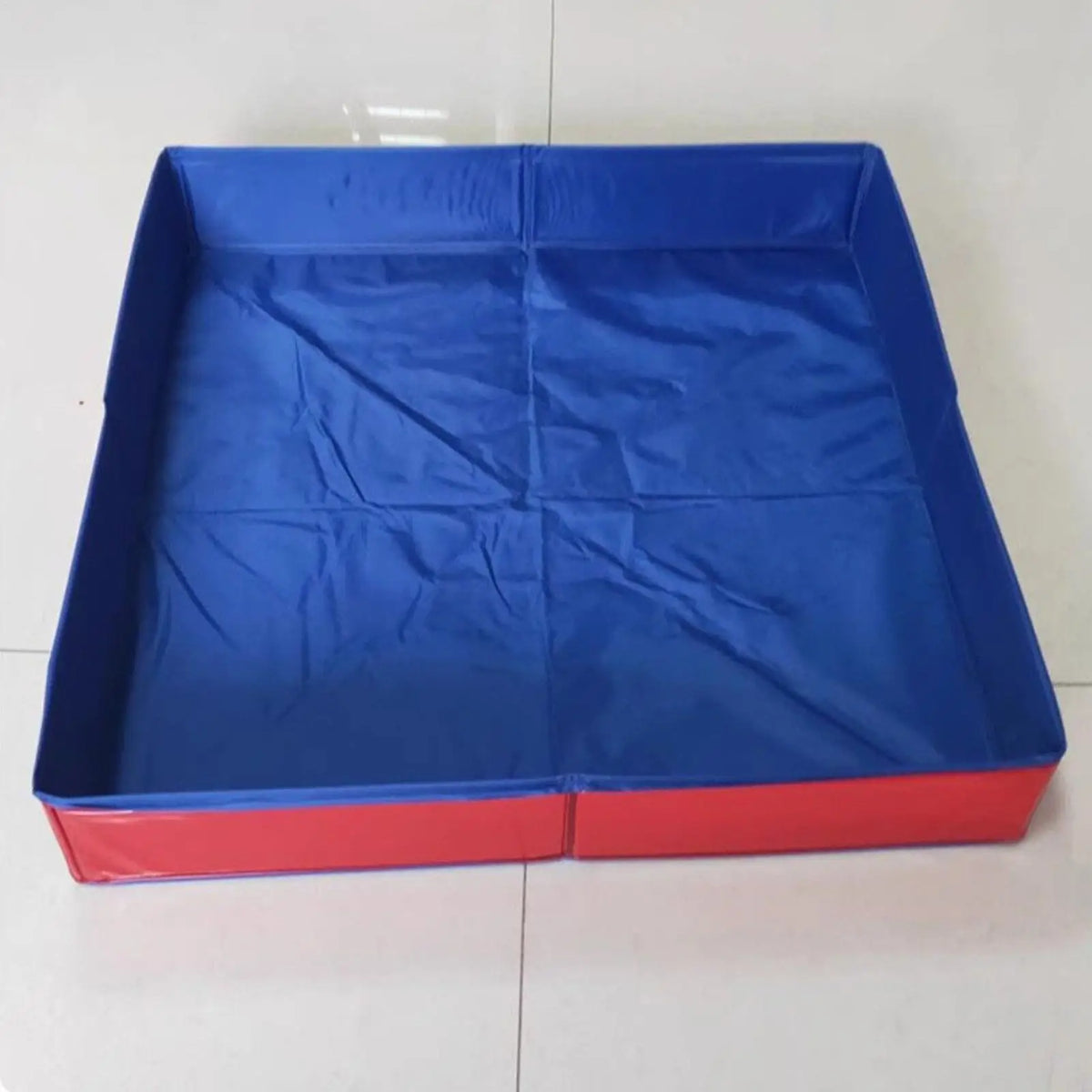 Dog Kiddie Pool PVC Square Shaped Folding Dog Bath Pool Non Inflatable Save Space small pet bathtub For Puppy Cats Pet Supplies