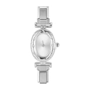 New Vintage Men Women's High Quality Oval Shape Stainless Steel Watch Bracelet Fit 9mm DIY Italian Charm Bangle Jewelry Gifts