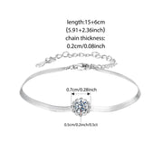 Sterling Silver Moissanite Bracelet