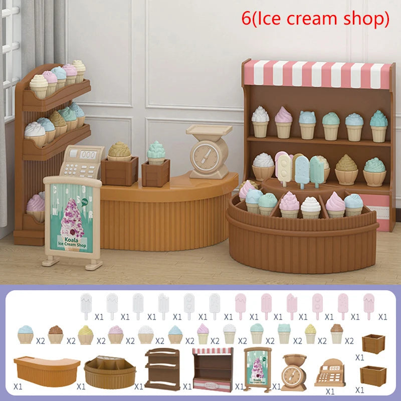1:12 Dollhouse Miniture Furniture Dolls Household Items Girl DIY Role Play Toy Decoration Accessories[S15][S15]