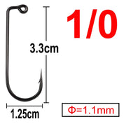 100 pcs 90 Degree Jig Fly Tying Strong Wire Saltwater Freshwater Fish Hook Aberdeen jig fishing size 6 4 2 1 1/0 to 4/0#