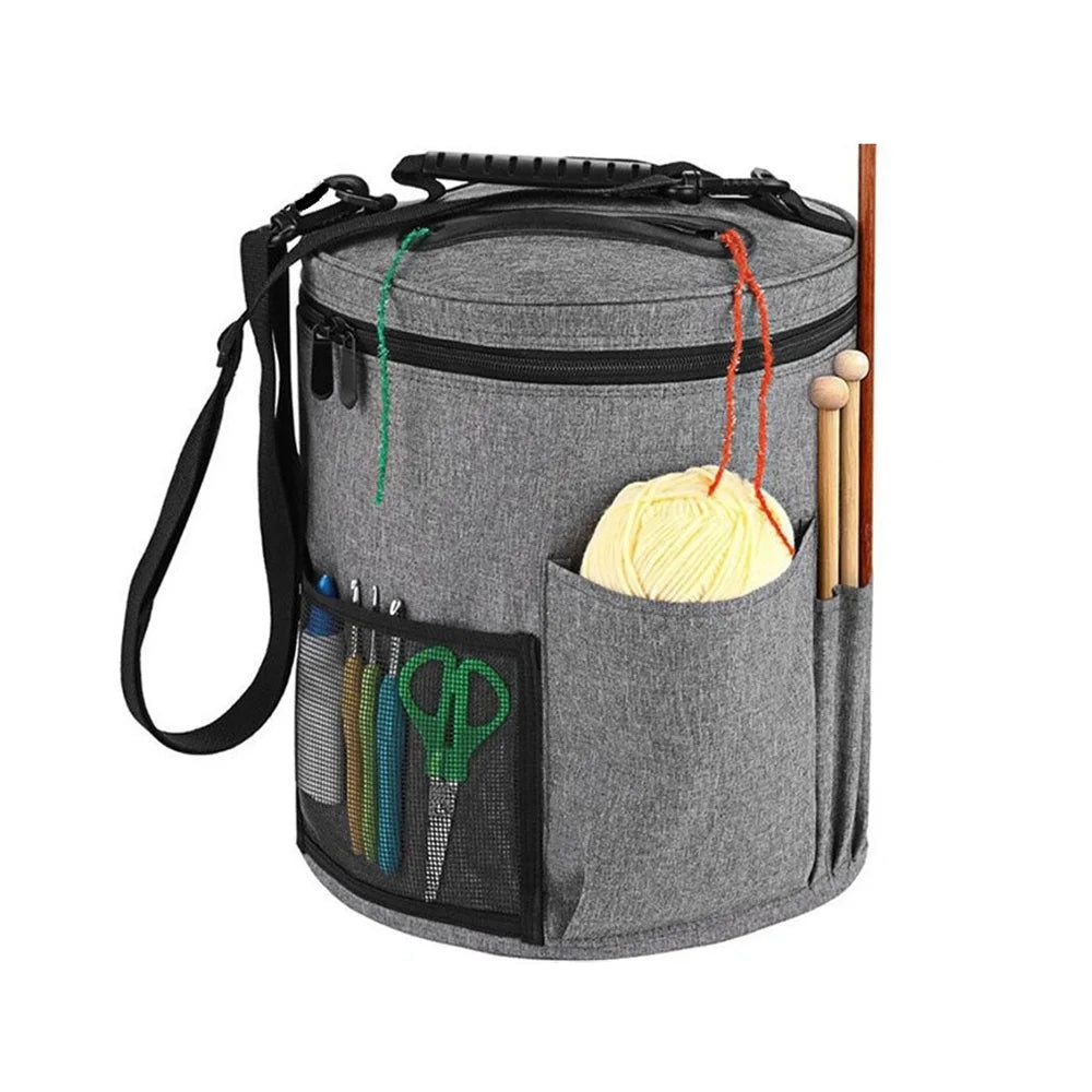 600D Oxford Yarn Storage Bag with Shoulder Strap — 26.5 × 31.5 cm