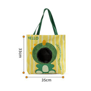 Canvas Pet Carrier Tote — For Cats & Small Dogs