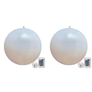 1-4PCS Floating Pool Lights with 16 Colors LED Glowing Inflatable Beach Balloon 20cm Waterproof Outdoor Swimming Pool Ball Light