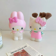 Cute Cartoon Desk Organizer Kawaii Cat Print Pencil Holder Pen Stand Office Storage Container For Women Teens Girls Gift daily