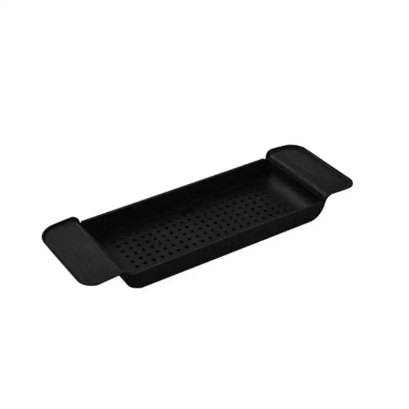 Extendable Plastic Bathtub Tray — 55.6–78.8 cm, Black or White