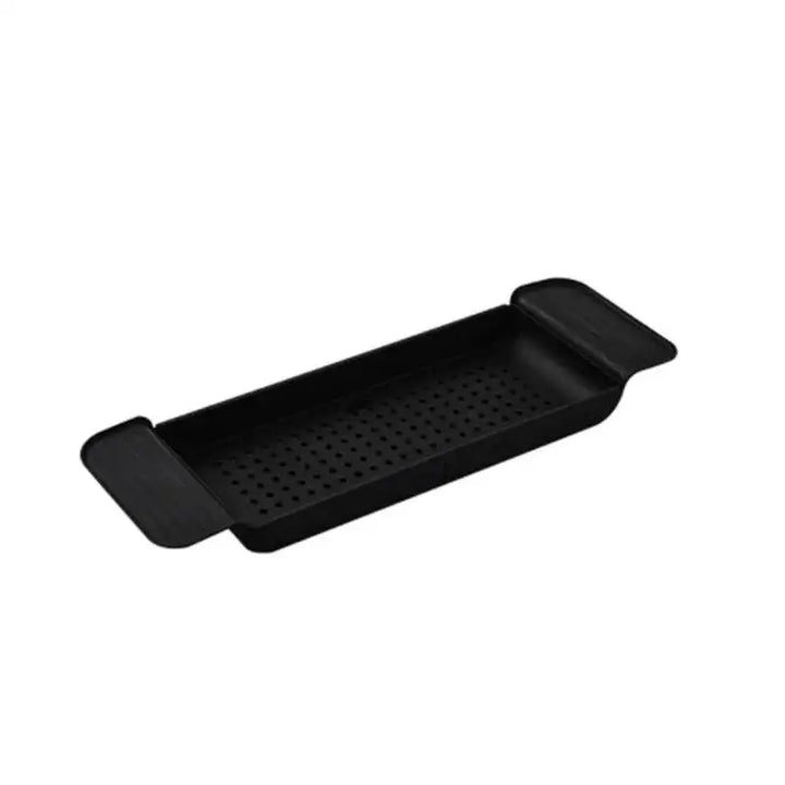 Extendable Plastic Bathtub Tray — 55.6–78.8 cm, Black or White