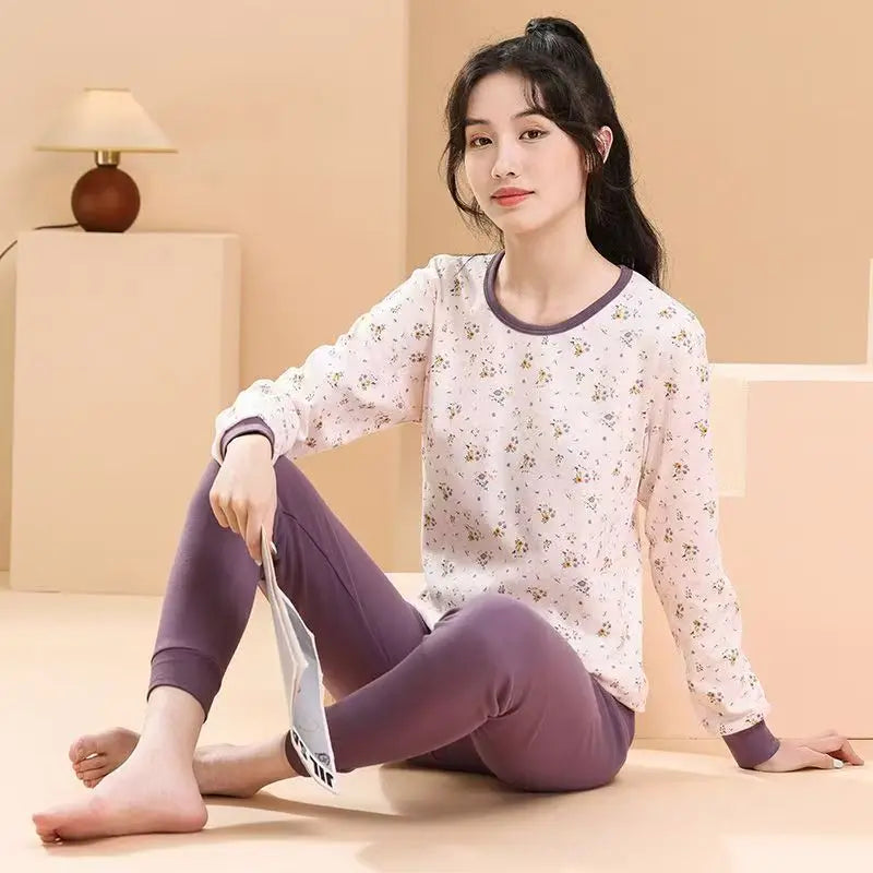 Teens Pajamas Long Sleeves 100% Cotton Pyjamas Big Kids Clothes Sets Children Boys Sleepwear Pajamas For Girls 10 12 14 16 Years