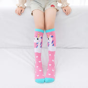 Spring Autumn Girls Cotton Ankle Short Lovely Stockings Cartoon Unicorn Kids Child Knee High Socks Infant Baby Over Knee Socks