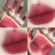 Gothic Matte Black Lipstick Waterproof Mousse Lip Mud Nude Brown Lipstick Dark Purple Punk Lip Gloss Makeup Non-stick Lips Tint