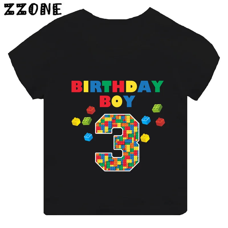 Building Blocks Print Kids T-Shirt