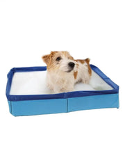 Dog Kiddie Pool PVC Square Shaped Folding Dog Bath Pool Non Inflatable Save Space small pet bathtub For Puppy Cats Pet Supplies