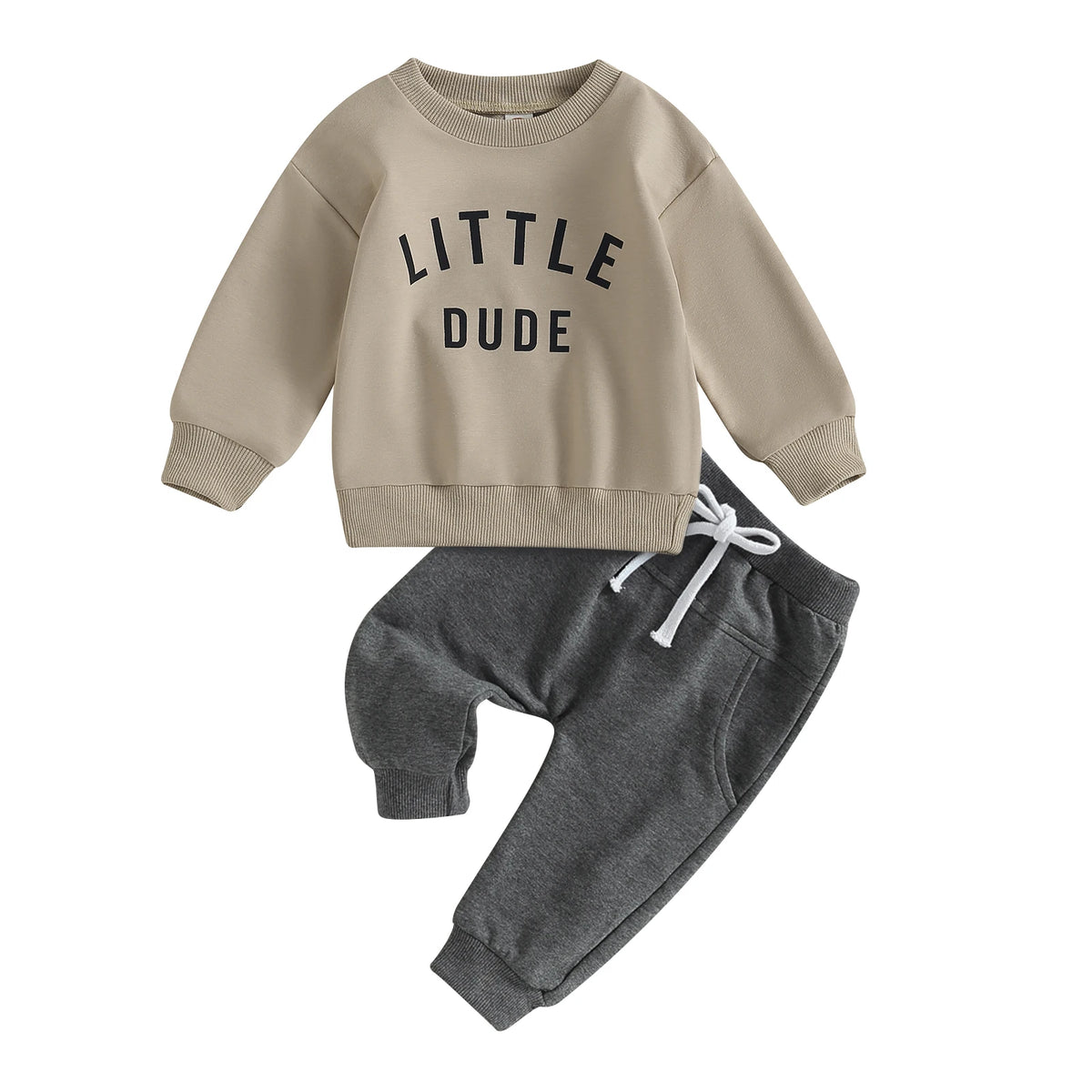 Citgeett Autumn Toddler Boys Fall Outfits Letter Print Long Sleeve Sweatshirts and Pants Spring Clothes Set