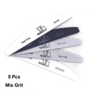 Abrasive Nail File Set — 5 Pieces, Selected Shape and Grit
