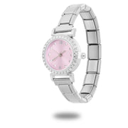 Fashion Luxury DIY 9MM Charm Stainless Steel Shiny Round Square Watch Bracelet Bangle High Quality Y2K Watch Head Christmas Gift