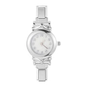 New Vintage Men Women's High Quality Oval Shape Stainless Steel Watch Bracelet Fit 9mm DIY Italian Charm Bangle Jewelry Gifts