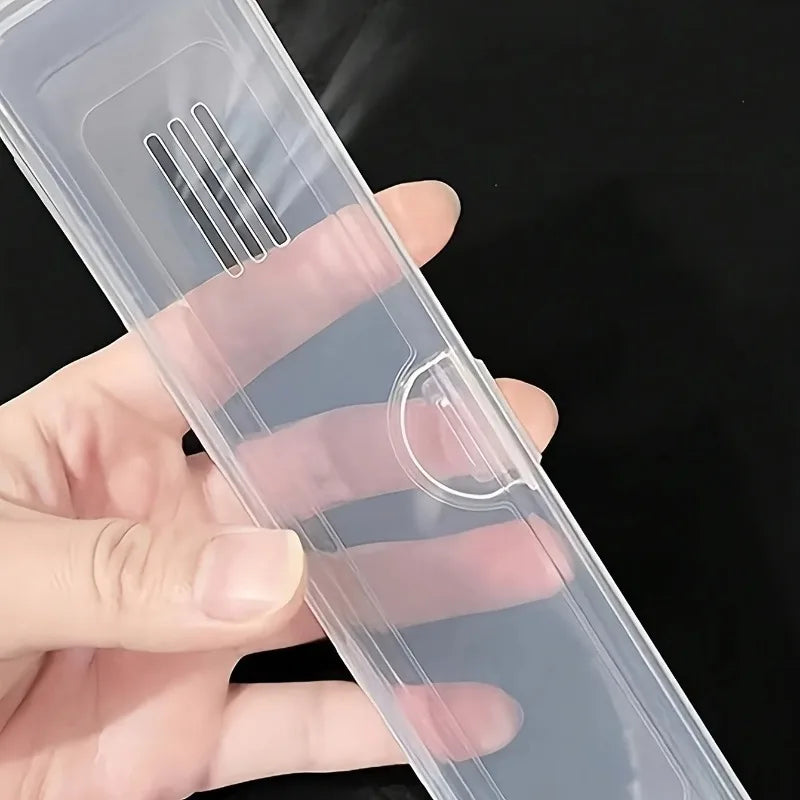 Toothbrush Box Transparent Organizer Case Travel Portable Toothbrush Holder Plastic Toothpaste Box Storage Container