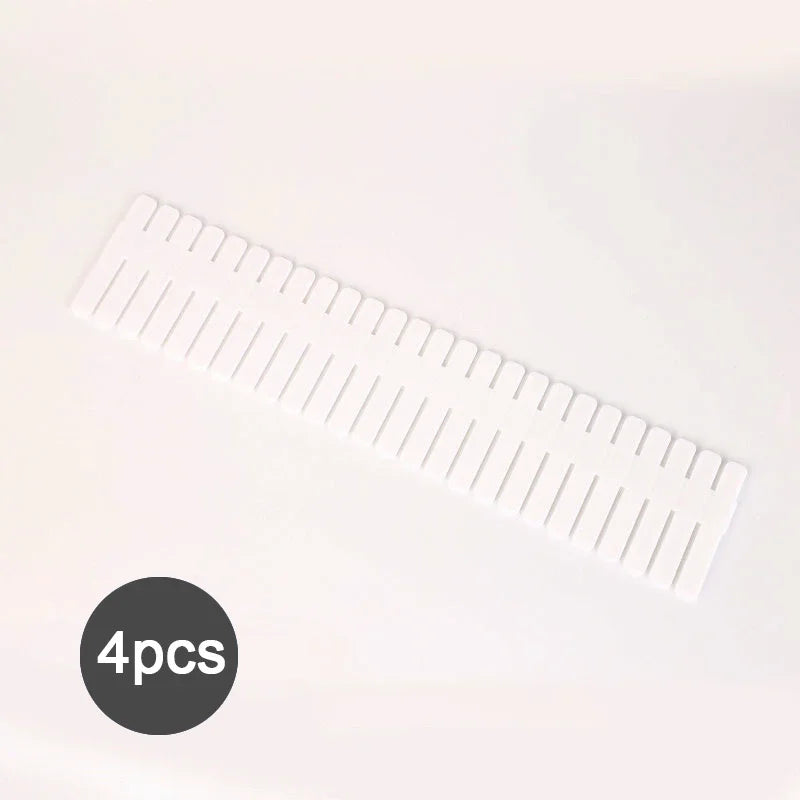 Cut-to-Fit Polypropylene Drawer Dividers — 4 Pieces, 37 × 7 cm