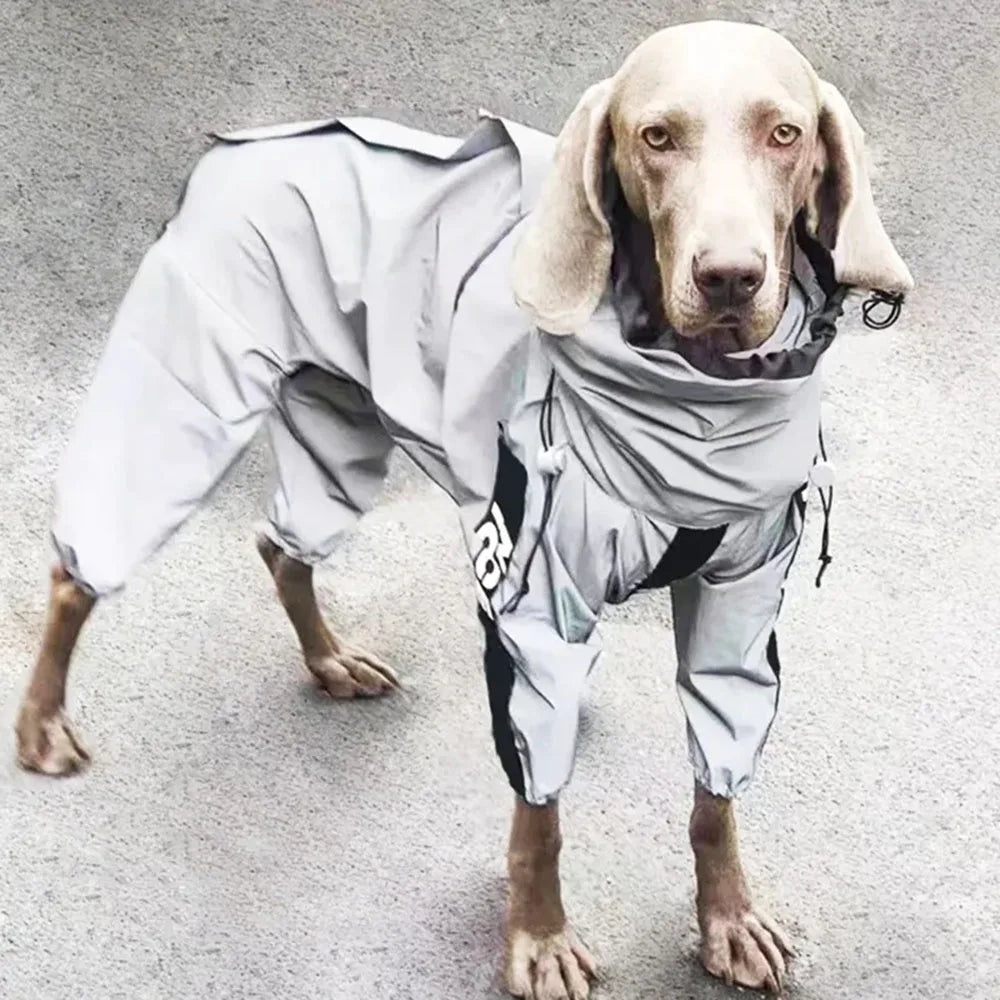 Reflective Waterproof Dog Rain Jumpsuit