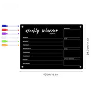 Magnetic Acrylic Refrigerator Planner