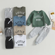 Citgeett Autumn Toddler Boys Fall Outfits Letter Print Long Sleeve Sweatshirts and Pants Spring Clothes Set