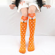 Spring Autumn Girls Cotton Ankle Short Lovely Stockings Cartoon Unicorn Kids Child Knee High Socks Infant Baby Over Knee Socks