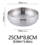 Double-Wall Stainless Steel Bowl — 17–25 cm, Selected Finish