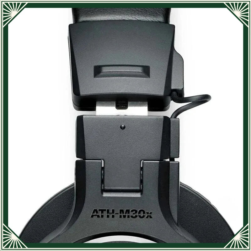 Audio-Technica ATH-M30X Over Ear Closed Back Studio Recording Headset Wired Headphones Professional Monitor Headphones Ath M30x