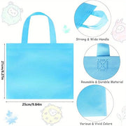Non-Woven Party Tote Bags — 10 Pieces, Multicolor, 21 × 25 cm