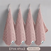 Microfiber Coffee-Bar Cleaning Towels — 30 × 30 cm, Selected Pack