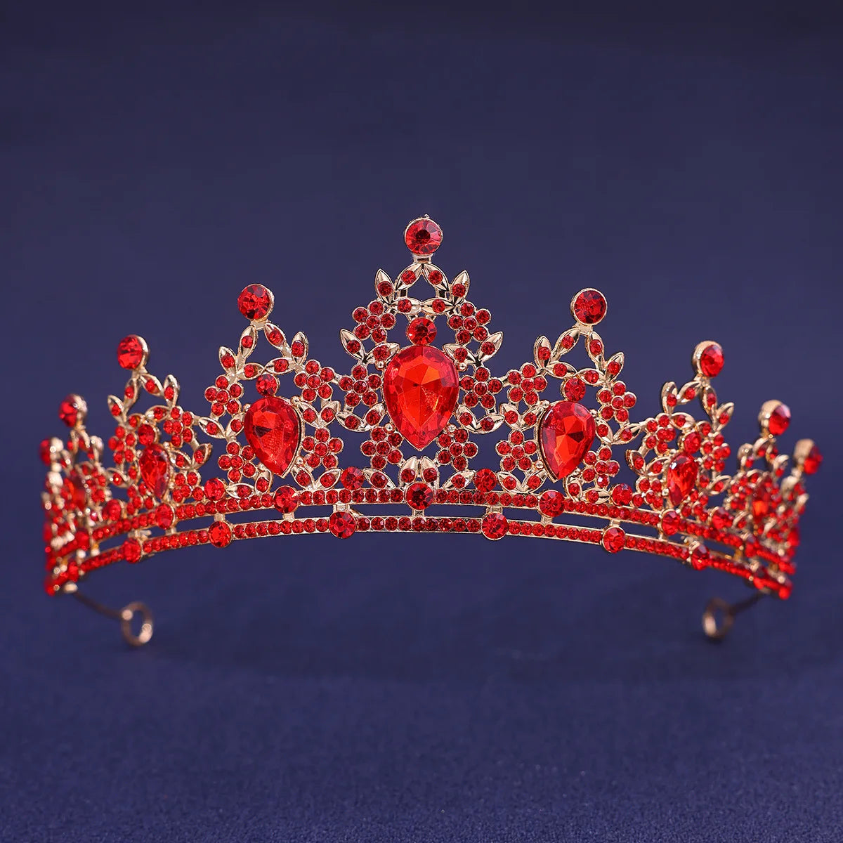 Luxury Elegant Princess Bridal Crystal Tiara Crown For Women Silver Color Diadem Veil Tiaras Wedding Hair Accessories Headpieces