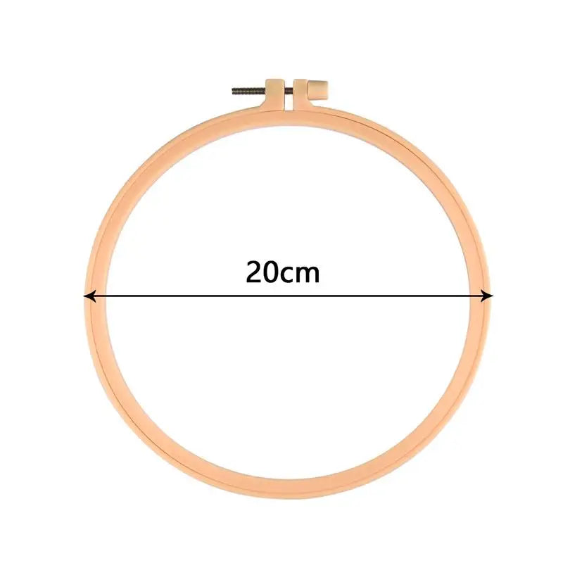 Plastic Embroidery Hoop — 7.3–27 cm, 1 Piece