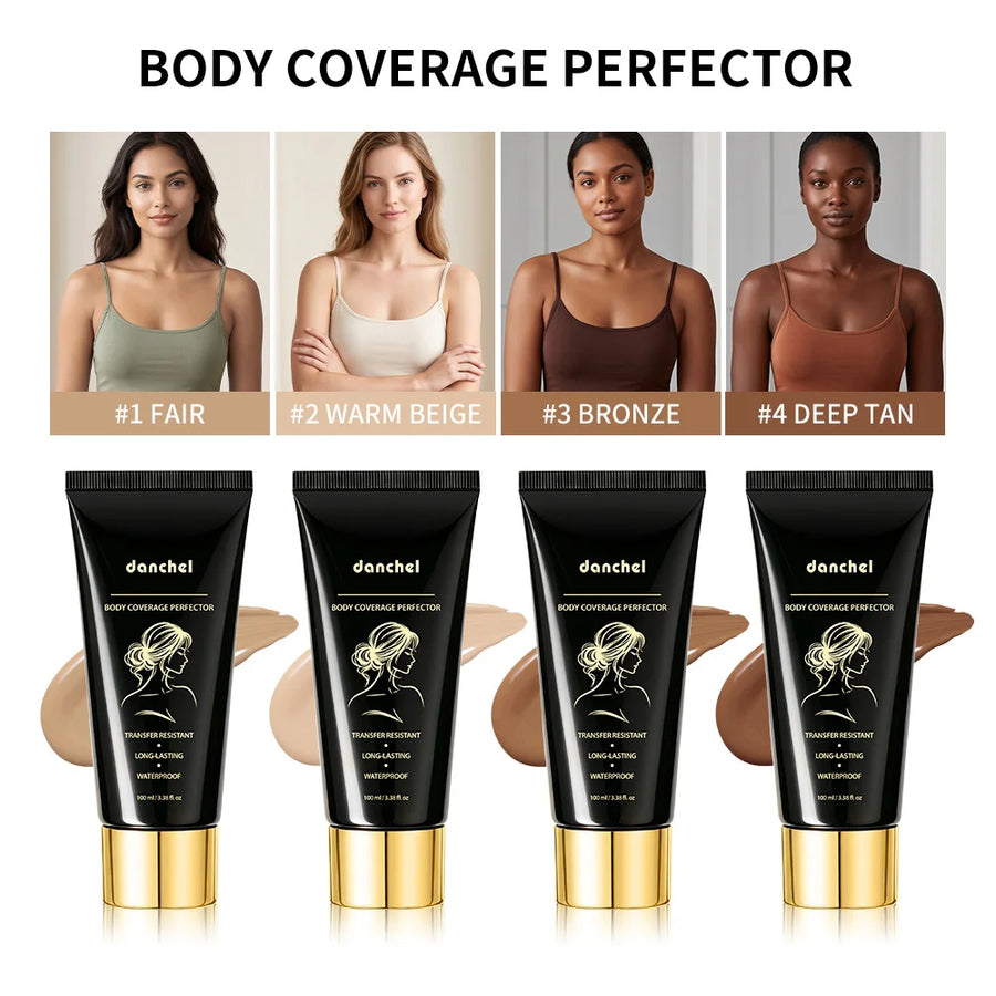 100ml Body Leg Concealer Waterproof Anti Transfer Cover Tattoo Scar Varicose Veins Even Skin Tone Wheat Tan Foundation