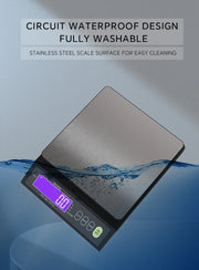 Rechargeable Stainless Steel Digital Kitchen Scale