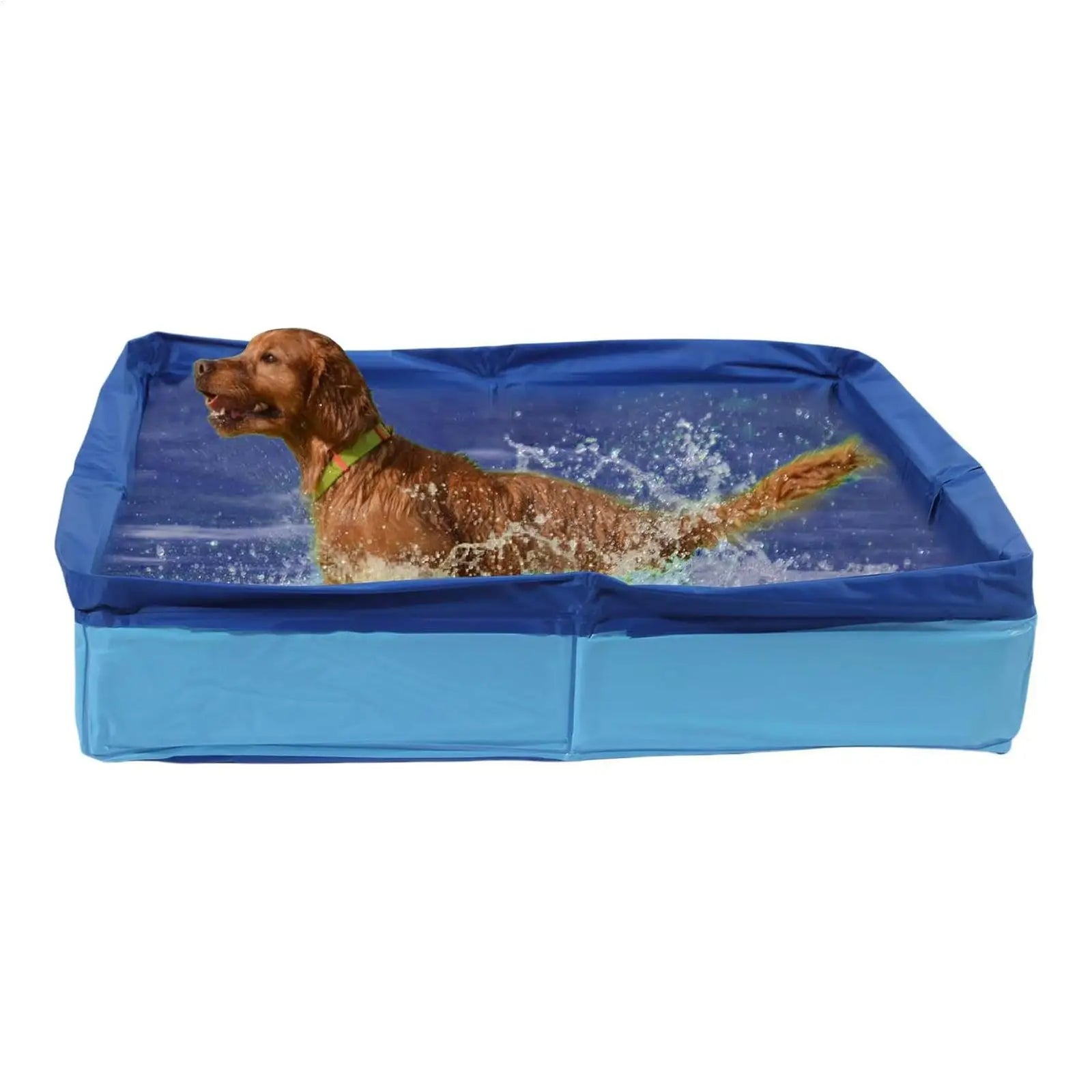 Dog Paddling Pool 50x50x10cm PVC Folding small pet bathtub Summer Cool Cleaning Basin for Puppy Cats Ducks Parrots Pet Supplies