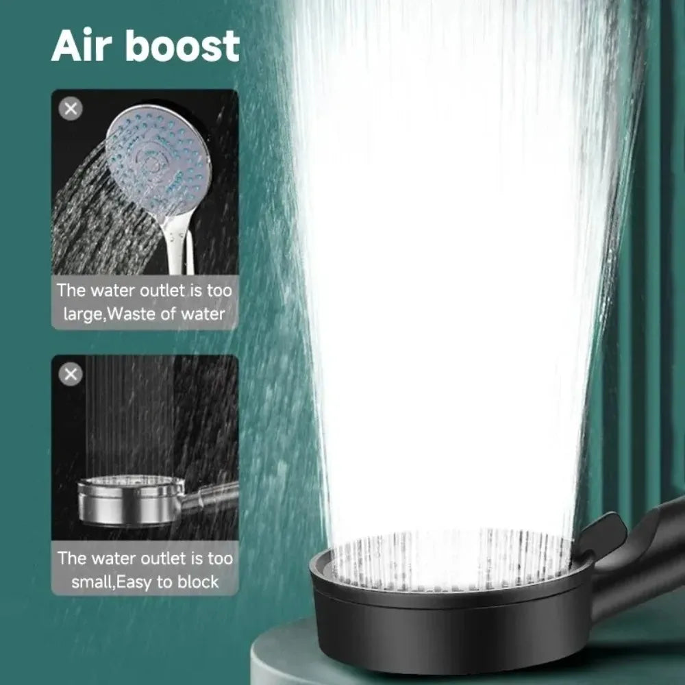 High-Pressure Shower Head, Multifunctional Adjustable High-Flow Massage Showerhead, Bathroom Accessories