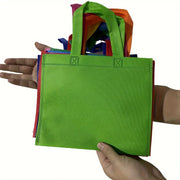 Non-Woven Party Tote Bags — 10 Pieces, Multicolor, 21 × 25 cm