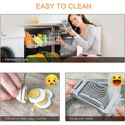 LMETJMA Stainless Steel Egg Slicer