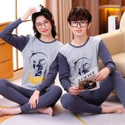 Teens Pajamas Long Sleeves 100% Cotton Pyjamas Big Kids Clothes Sets Children Boys Sleepwear Pajamas For Girls 10 12 14 16 Years