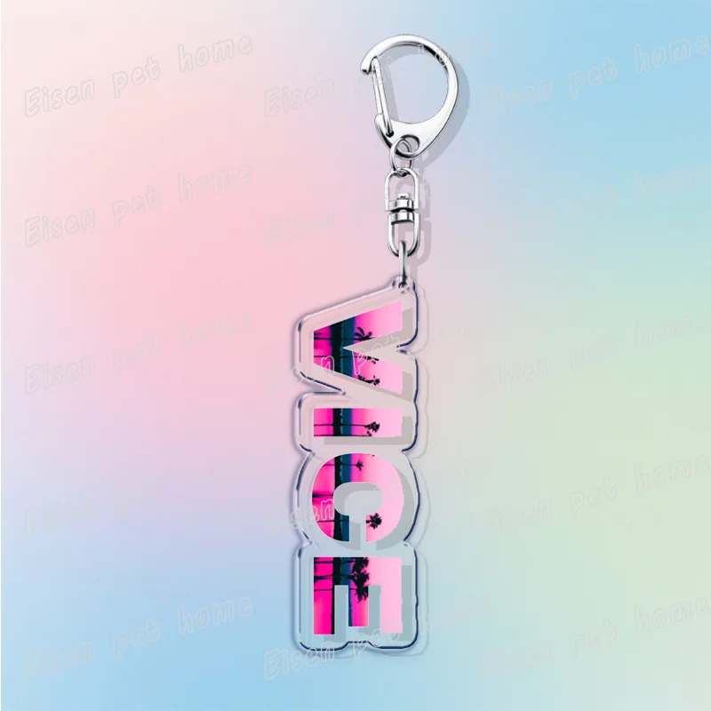 Classic Game Vice City Keychains for Accessories Bag Charm San Andreas Pc Games  Lovers Keyring Jewelry Fans Gifts