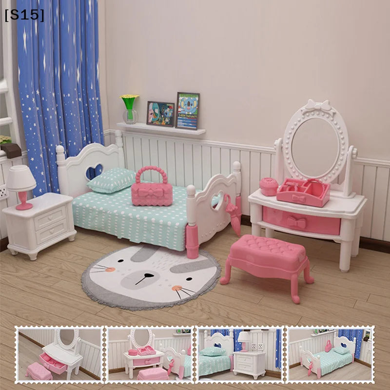 1:12 Dollhouse Miniture Furniture Dolls Household Items Girl DIY Role Play Toy Decoration Accessories[S15][S15]