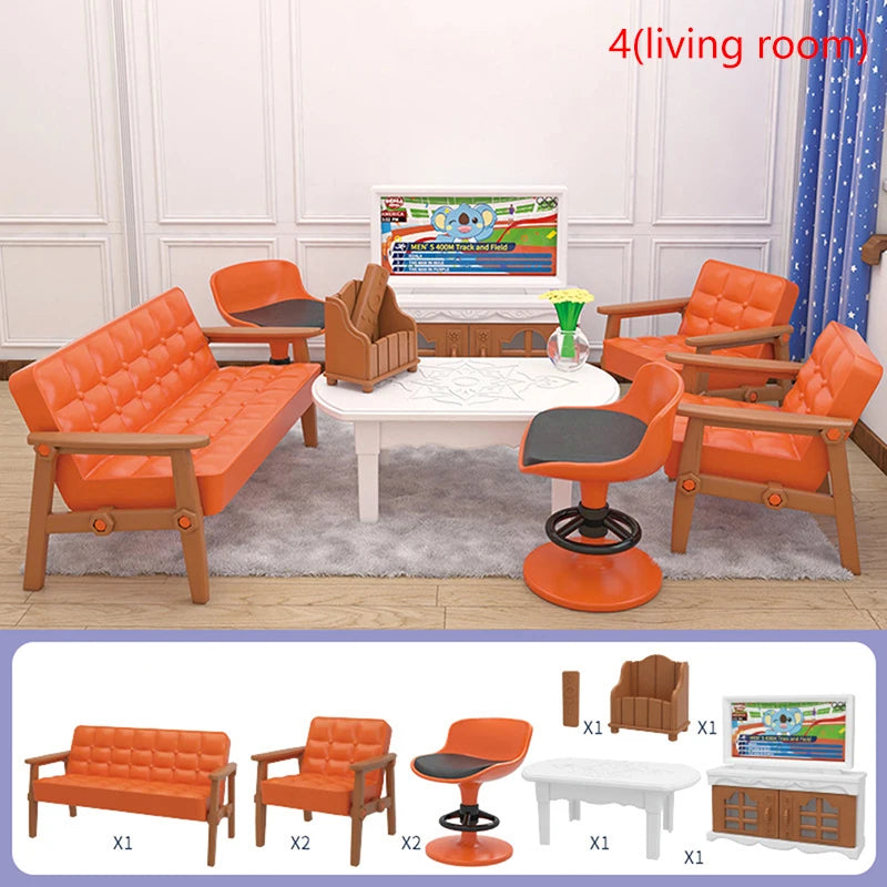 1:12 Dollhouse Miniture Furniture Dolls Household Items Girl DIY Role Play Toy Decoration Accessories[S15][S15]