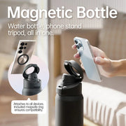 Stainless Steel Insulated Bottle with Magnetic Phone Holder — 710 or 950 mL