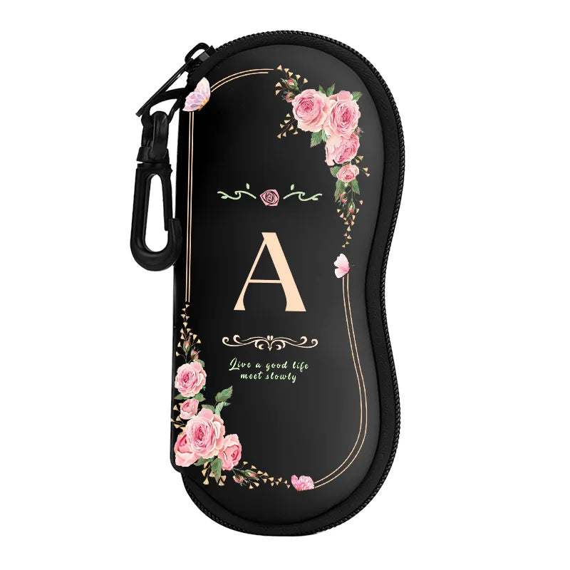 Neoprene Zipper Eyeglasses Pouch — Selected Print