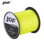 JOF PE Braided X4 Fishing Line, Abrasion Resist Durable Thin Fishing Line For Outdoor Fishing Accessories 300M 500M 1000M